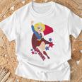 Dcスーパーヒーローガールズスーパーガールスターズ Tシャツ 高齢者への贈り物