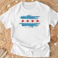 De La Bandera De Chicago Mapas De Chicago De Chicago Camiseta unisex Regalos para ancianos