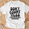 Don't Count Tiles タイルゲーム 麻雀選手 フォールド引退 Tシャツ 高齢者への贈り物
