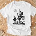Don Quixote アートワーク 長袖tシャツ Tシャツ 高齢者への贈り物