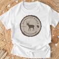 Flambeau Rivertate Forest Wisconsin Wi アウトドア 鹿 Tシャツ 高齢者への贈り物
