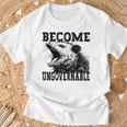 Raccoon Become Ungovernable ビンテージ グラフィック パンダ ミーム Tシャツ 高齢者への贈り物