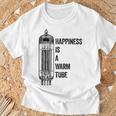 Happiness Is A Warm Tube アナログオーディオ。真空管 Tシャツ 高齢者への贈り物