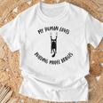 My Human Loves Building Model Bridges Cat Parent Hobby Tank Top T-Shirt Gifts for Old Men