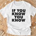 If You Know You Know Tシャツ 高齢者への贈り物