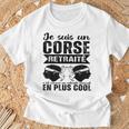 Jeuis Un Corse Retraité Humour Retraite Corse Cadeau T-Shirt Cadeaux pour les vieillards