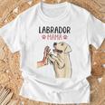 Labrador Mama Cani Donne Festa Della Mamma Donne Maglietta Regalos para ancianos
