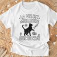 Laie Est Meilleure Avec Un Chat Ideé Chats T-Shirt Cadeaux pour les vieillards