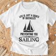 Life Is Just Aeries Obstacles セーリング ヨット Tシャツ 高齢者への贈り物