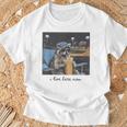 I Live Ballfield Now Cute Raccoon Baseball Softball Mom T-Shirt Gifts for Old Men