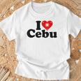 I Love Heart Cebu フィリピン諸島 Tシャツ 高齢者への贈り物