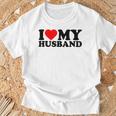 I Love My Husband I Heart My Husbandalentines Day Tシャツ 高齢者への贈り物
