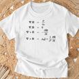 Maxwell 電磁気学・物理・科学の方程式 Tシャツ 高齢者への贈り物