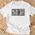 Mf イニシャルm F 名前 姓 オノマスティクス オノマトジー Tシャツ 高齢者への贈り物