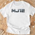 Mj12 Ufoci-Fi Graphic Diseño Retro De Nave Espacial Alienígena In Mangas Camiseta unisex Regalos para ancianos