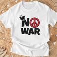 No War 反戦 平和の鳩 Tシャツ 高齢者への贈り物