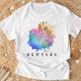 Nyc ニューヨークシティスカイライン 自由の女神 Tシャツ 高齢者への贈り物