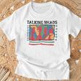 Talking Heads イエロー レトロ グラフィック Tシャツ 高齢者への贈り物
