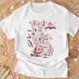 Trendy California Republic Landmarks Map Outlineintage Tシャツ 高齢者への贈り物