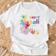 Vibrant Happy Holi Tシャツ 高齢者への贈り物