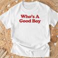 Who's A Good Boy Y2k Aesthetic Trendy Tシャツ 高齢者への贈り物