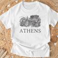 アテネギリシャ-ギリシャのお土産-アテネ Tシャツ 高齢者への贈り物