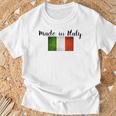 イタリア製イタリア国旗シャツ。 Tシャツ 高齢者への贈り物