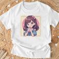 カワイイアニメ ちびガール バブルティー ボバミルク オタク Tシャツ 高齢者への贈り物