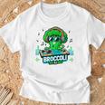 クールなブロッコリーdjミュージックパーティーバイブ面白いデザイン。 Tシャツ 高齢者への贈り物