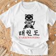 スポーツ 武道 韓国語 書道 テコンドー Tシャツ 高齢者への贈り物