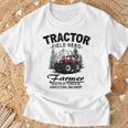 トラクター トラクター トラクター 農家 農業 Tシャツ 高齢者への贈り物