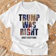 トランプはすべてについて正しかった-トランプ・キス・フラッグ Tシャツ 高齢者への贈り物