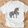 ファンタジーレインボーユニコーンホースファンunicornloverユニコーン Tシャツ 高齢者への贈り物