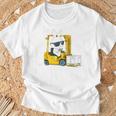 フォークリフト オペレーター フォークリフト ドライバー 物流 うさぎ イースター Tシャツ 高齢者への贈り物