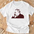 フリードリヒ・ニーチェステンシル Tシャツ 高齢者への贈り物