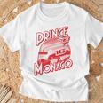 プリンス・オブ・モナコ 16 ミニマリスト レーシングの背景 Tシャツ 高齢者への贈り物