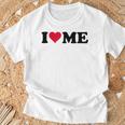 レッドハートデザイン I Love Me Tシャツ 高齢者への贈り物