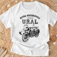 レトロモーターサイクルウラルtシャツ-ヴィンテージサイドカーモーターバイク Tシャツ 高齢者への贈り物