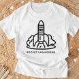 ロケット発射 Tシャツ 高齢者への贈り物