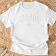 ヴィンテージ カナダ国旗 お土産 男の子 女の子 レトロ カナダ国旗 Tシャツ 高齢者への贈り物