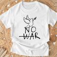 不戦の鳩 世界平和の象徴 ホープ・ハーモニー・フェスティバル No War Dove Of Wolrd Peace 長袖tシャツ Tシャツ 高齢者への贈り物