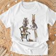古代エジプトファラオ ツタンカーメン ツタンカーメン王 Tシャツ 高齢者への贈り物