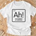 周期表 Ah 驚き元素 化学 科学 駄洒落。 Tシャツ 高齢者への贈り物