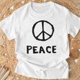 平和の印 平和のシンボル 世界平和 希望 調和 Peaceign World Peaceymbol Hope Tシャツ 高齢者への贈り物