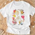 抽象グラフィティ モナリザ バックプリント Tシャツ 高齢者への贈り物