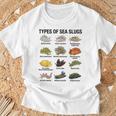 海洋ナメクジの種類科学海洋生物学チャート Tシャツ 高齢者への贈り物