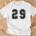 背番号 29 チーム短大スポーツ背番号付きユニフォーム Tシャツ 高齢者への贈り物