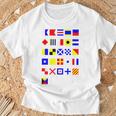 航海信号旗 アルファベット Tシャツ 高齢者への贈り物