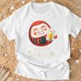 酔っぱらい だるま 日本の漢字 お土産 ビール アート 日本 ユーモア Tシャツ 高齢者への贈り物