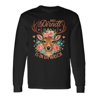 Oktoberfest Mein Dirndl Ist In Der Wäsche Langarmshirts - Seseable